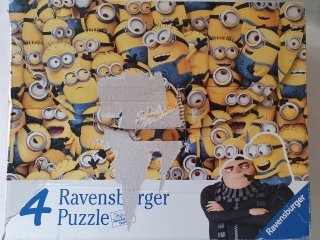 Coffret 4 puzzles Les minions - Ravensburger  - Dès 5 ans - Recyclerie Drumettaz