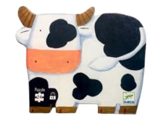 Puzzle Silhouette Vache d'occasion - Djeco - Dès 3 ans | Jeu Change - La Fabrik du Petit Zèbre