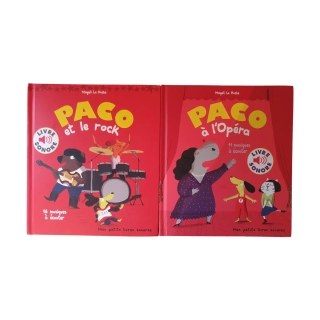 Lot de deux livres sonores d'occasion "PACO" - Dès 3 ans - Recyclerie Drumettaz