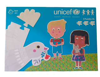 3 Puzzles XL - UNICEF - Dès 2 ans - Recyclerie Drumettaz