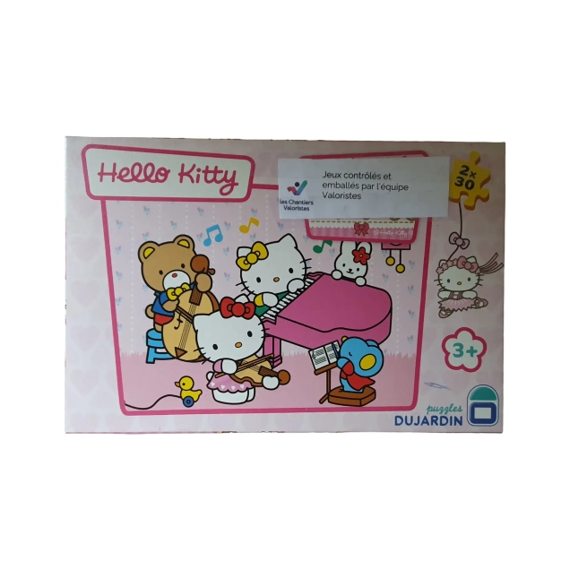 Jeu de 2 puzzles "Hello Kitty" d'occasion - Dès 3 ans | Jeu Change