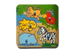 Puzzle surprise de la Savane d'occasion - Djeco -Dès 1 an | Jeu Change