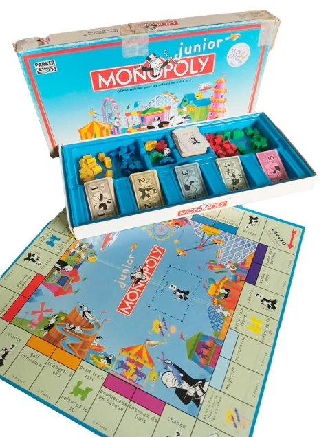 Monopoly Junior Vintage - PARKER - Dès 5 ans