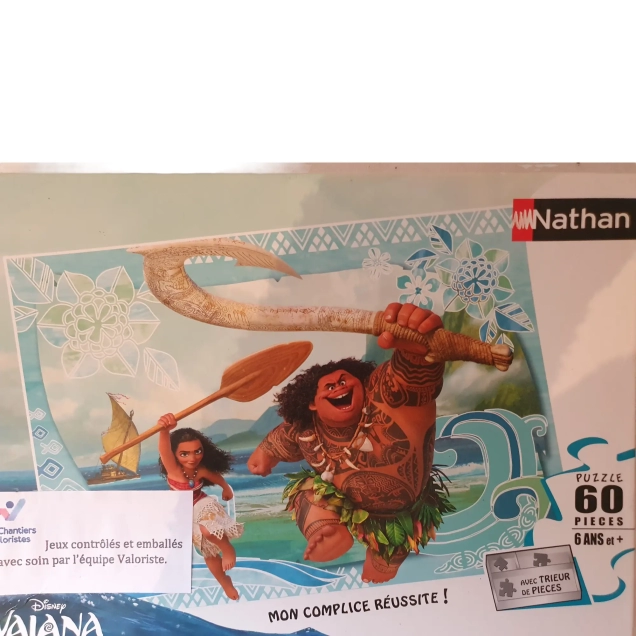 Puzzle Disney d'occasion "Vaiana" 60 pièces NATHAN - Dès 6 ans